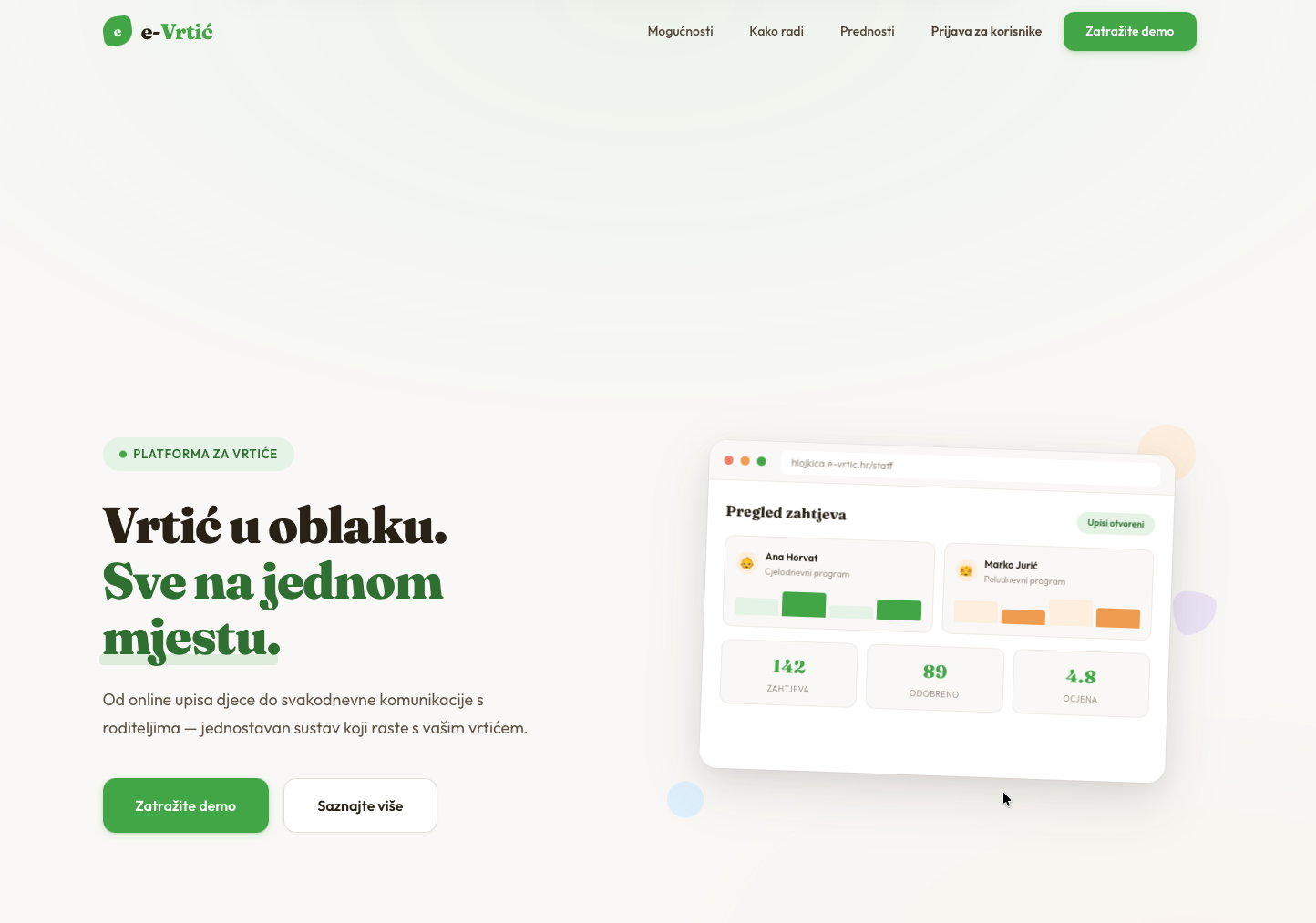 e-Vrtić platforma